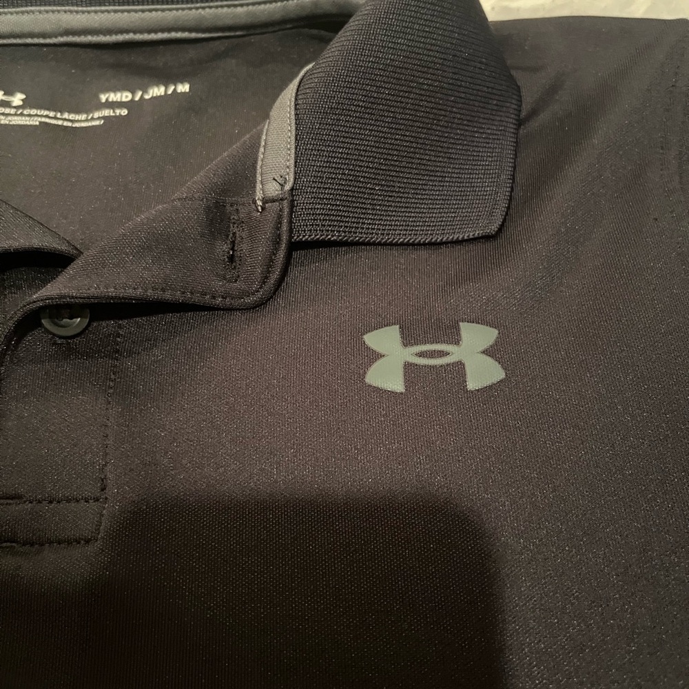 Boys UA golf performance short sleeve
